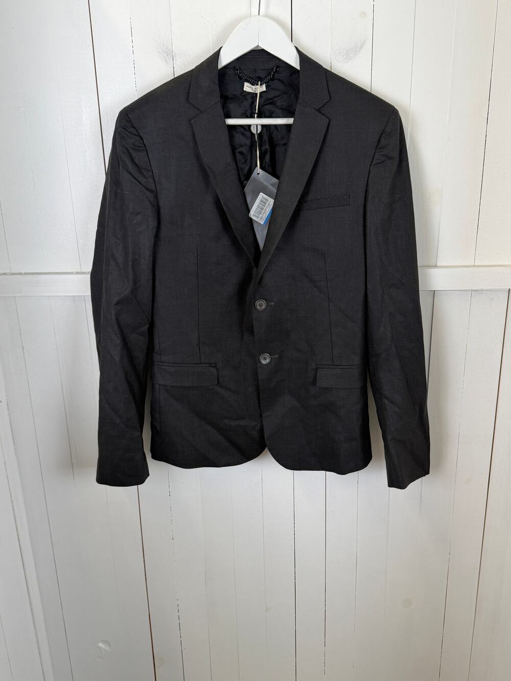 Paolo Pecora Men's Black Polyester Blazer EU 46 NWT